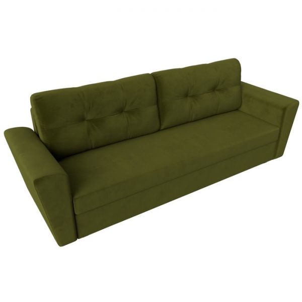 Диван прямой «Амстердам лайт», еврокнижка, микровельвет, цвет бежевый