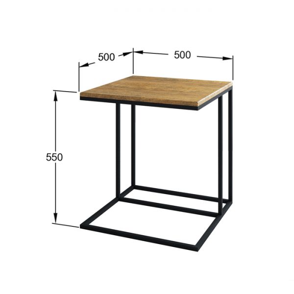 Стол придиванный «Эгрет», 500 ? 500 ? 550 мм, цвет дуб американский