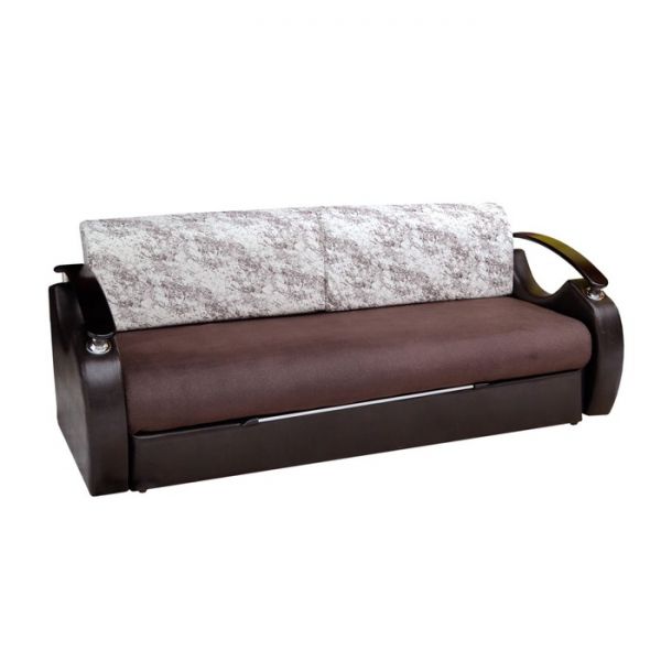 Диван "Непал-Люкс" Дублин 5 / Прага 2 / экокожа коричневый