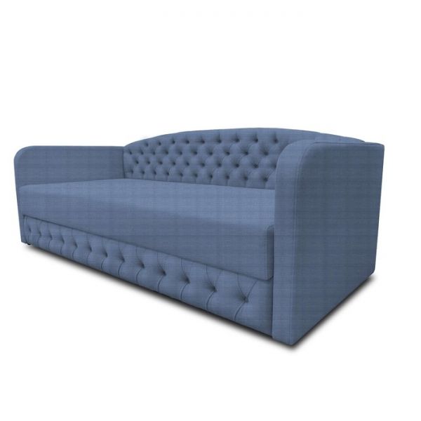 Диван-кровать с каретной стяжкой «Гарвард 2», велюр, цвет shaggy wine