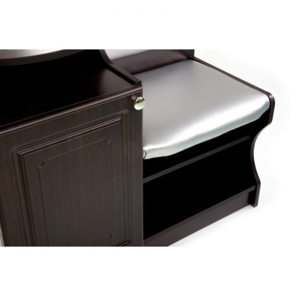 Банкетка №1, 900х430х920, Венге/Серебро(116)