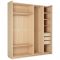 Шкаф-купе «Капелла 26», 2000 ? 600 ? 2300 мм, цвет туя светлая