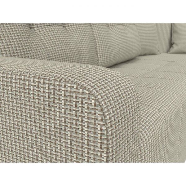 Угловой диван «Кембридж», механизм еврокнижка, рогожка, цвет бежевый