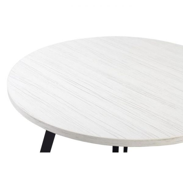 Стол РИМ D-940/1390 Древесина белая/Опора РИМ Гаспар-К, черный матовый