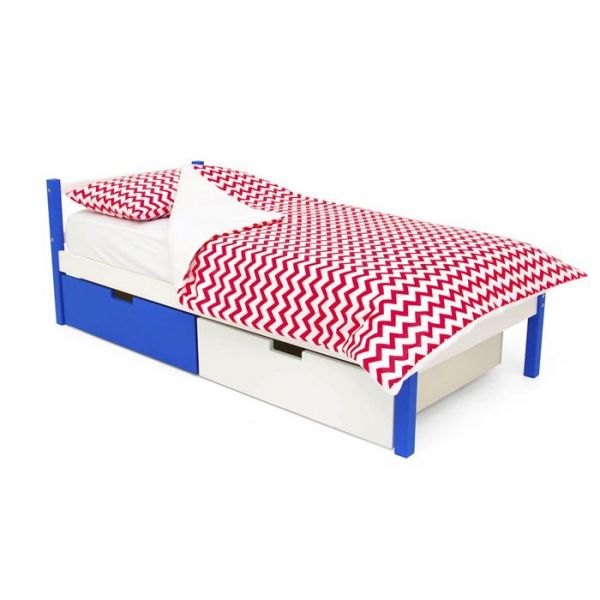 Детская кровать "Svogen classic сине-белый"