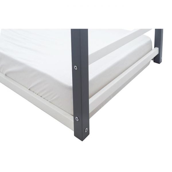 Детская кровать-домик Монтессори Бельмарко Svogen графит-белый