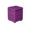 Пуф Теско с крышкой 400х400х460 фиолетовая рогожка