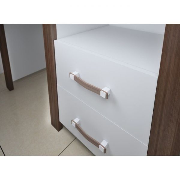 Тумба низкая, 600 ? 360 ? 520 мм, цвет нельсон / белый