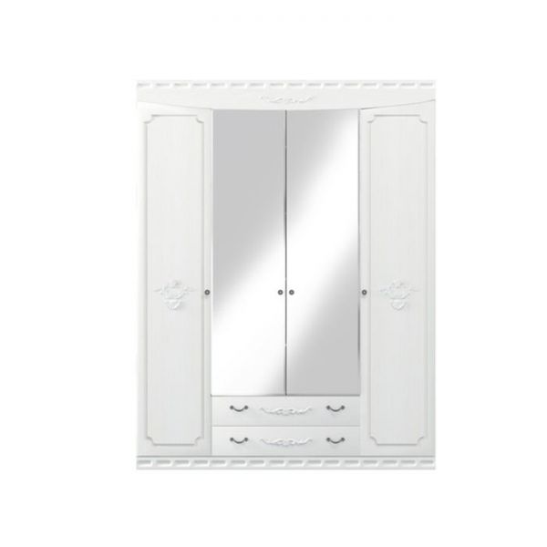Шкаф 4х створчатый Мария-луиза Бодега белый