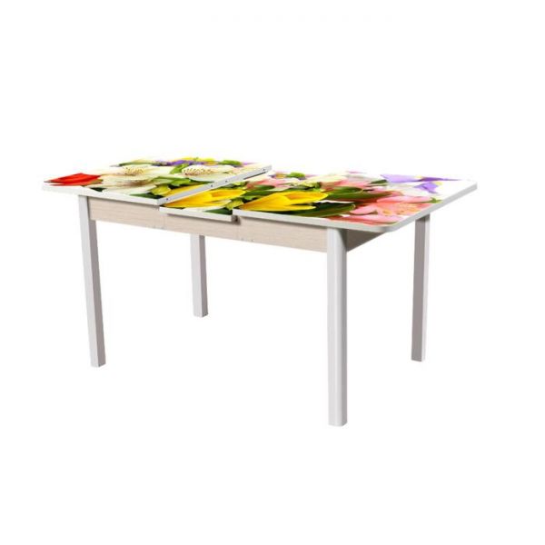 Стол "Люкс" раздвижной, 1200(1520)х800 мм, стекло, автоматический подъем, 185311010