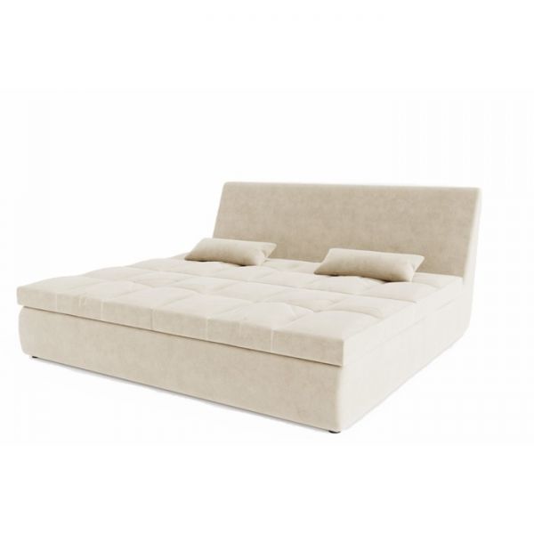 Прямой диван «Калифорния 3», велюр, цвет селфи 01