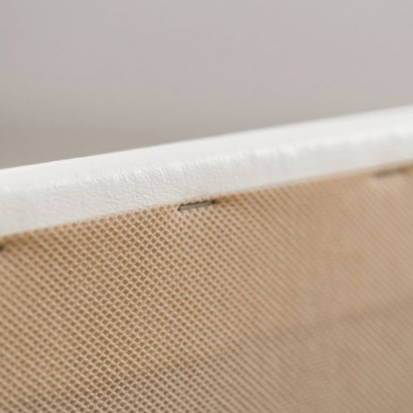 Кровать «Птичье гнездо» без ПМ, 1400 ? 2000, встроенное основание, экокожа, взбитые сливки