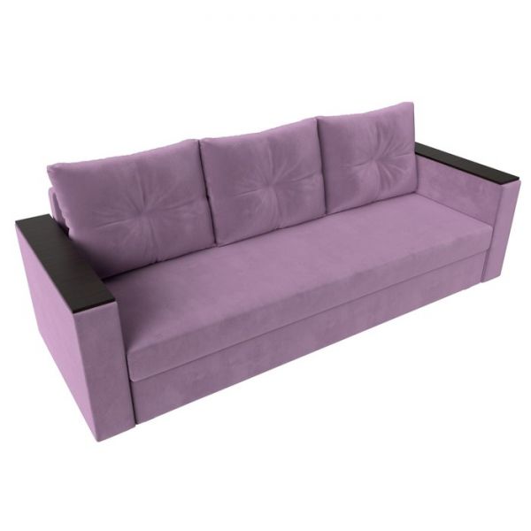 Диван прямой «Атланта лайт», без стола, еврокнижка, микровельвет, цвет бежевый