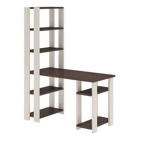 Компьютерный стол, 1300 ? 650 ? 1800 мм, цвет белый