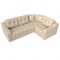 Угловой диван «Кембридж», механизм еврокнижка, экокожа, цвет бежевый