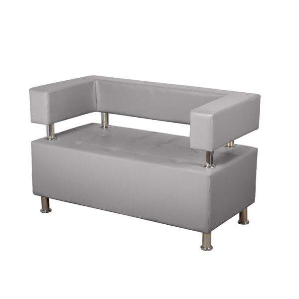 Диван 3-х местный "Борк", черный глянец