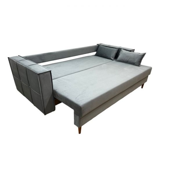 Прямой диван «Консул», механизм еврокнижка, ППУ, велюр, цвет глория 112