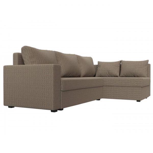 Угловой диван «Мансберг», механизм еврокнижка, угол левый, рогожка, цвет корфу 03