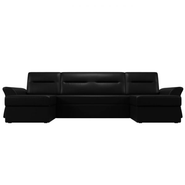 П-образный диван «Клайд», механизм дельфин, экокожа, цвет бежевый