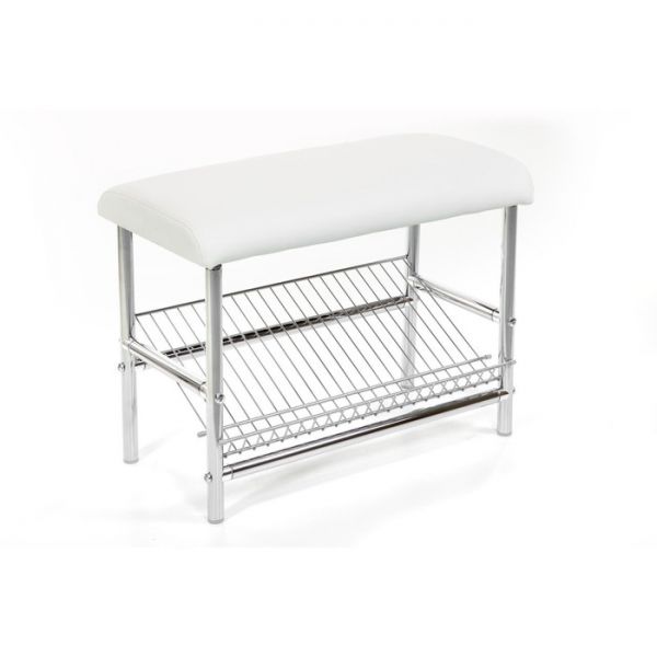 Обувница МС 4, 630х320х470, Металл/Милк Белый