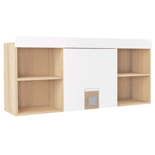 Полка навесная «Стиль 7», 1210 ? 316 ? 563 мм, цвет туя светлая / лайм