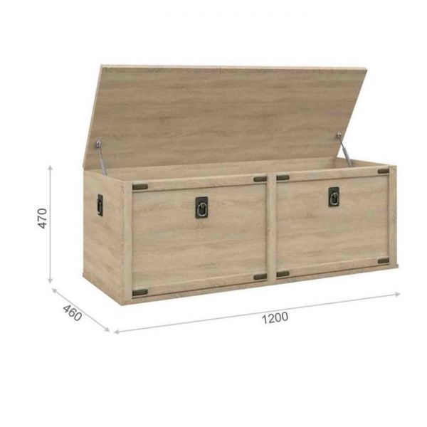 Сундук «Валенсия», 1200 ? 460 ? 470 мм, цвет дуб сонома