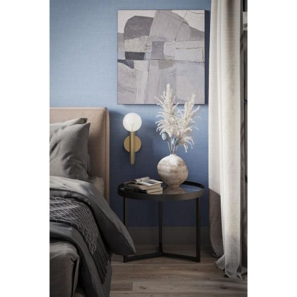 Стол журнальный «Тайлер», 555 ? 555 ? 450 мм, цвет сахара нуар / чёрный матовый