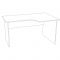 Стол компьютерный угловой правый1560*1050*750  Белый