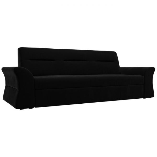 Прямой диван «Клайд», механизм дельфин, микровельвет, цвет бежевый