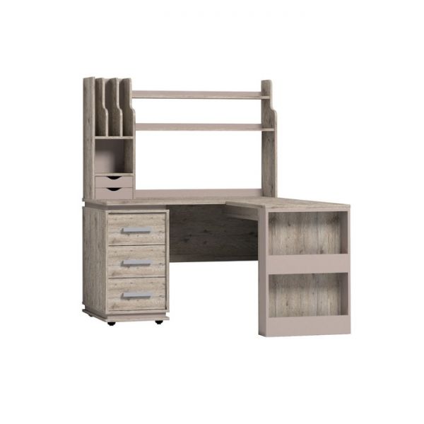 Стеллаж-надстройка Nature 85, 1230 ? 236 ? 764 мм, цвет гаскон пайн / мокко