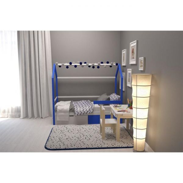 Детская кровать-домик Бельмарко Svogen сине-белый