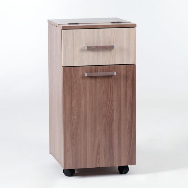 Комод с гладильной доской К1, 410 ? 421 ? 840, ясень шимо тёмный / ясень шимо светлый