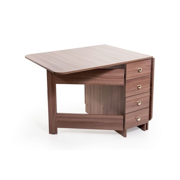 Стол-книжка №2, 1600x800x750, Ясень Шимо темный