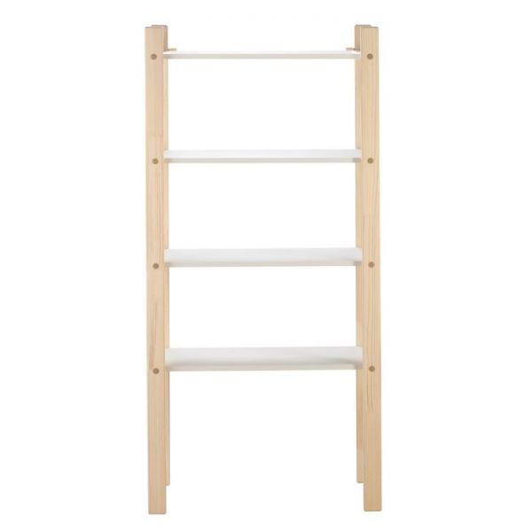 Стеллаж «Хиттэ», 4 полки, 700 ? 400 ? 1500, массив сосны, белый
