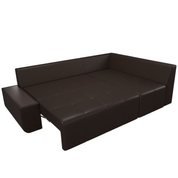 Угловой диван «Амадэус», правый угол, экокожа, цвет бежевый