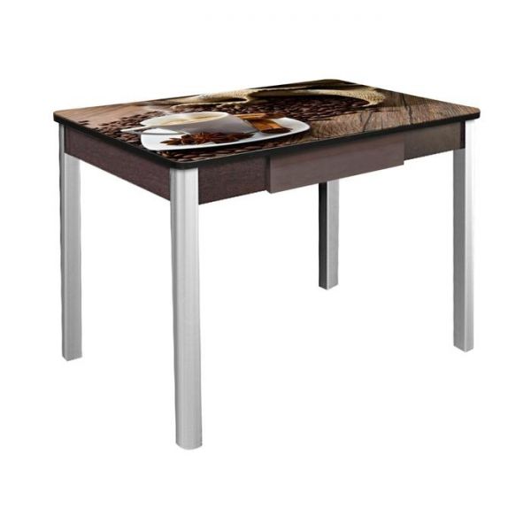 Стол нераздвижной «Триумф», 1000 ? 700 ? 750 мм, ящик, хром, цвет белёный дуб / 324467192