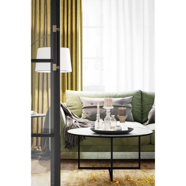 Стол журнальный «Маджоре Glass», 800 ? 800 ? 390 мм, цвет белая Lacobel