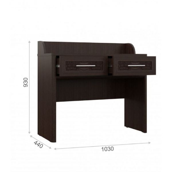 Стол туалетный «Токио», 2 ящика, 1030 ? 440 ? 930 мм, цвет венге