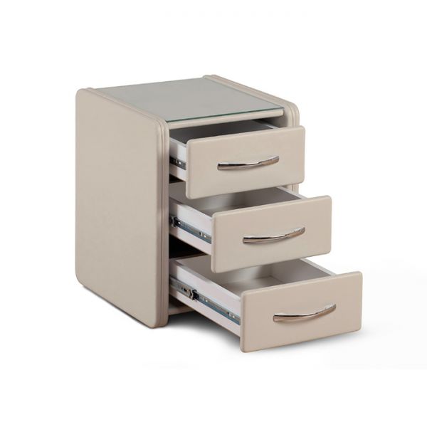 Тумба «Алеро», 3 ящика, 410 ? 435 ? 515 мм, цвет коричневый