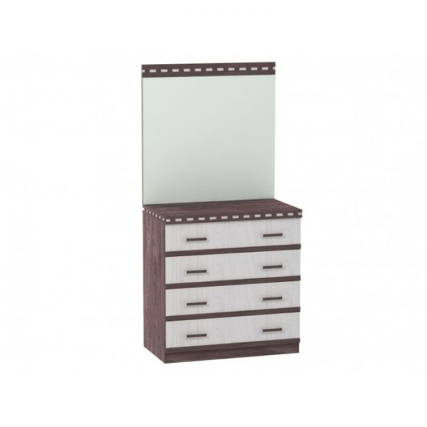 Комод №1 «Ольга 13», 850 ? 492 ? 884 мм, цвет ясень анкор тёмный / ясень анкор светлый