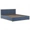 Кровать Синди, 1600х2000, ортопедическое осн+ПМ, Мазерати 21/Серо-синий