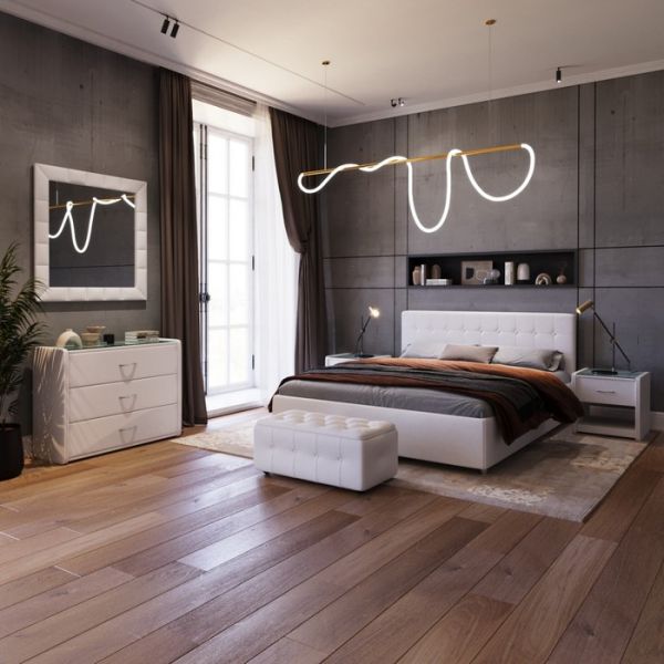 Кровать «Космопорт New» без ПМ, 1400 ? 2000 мм, ортопедическое основание, цвет белый