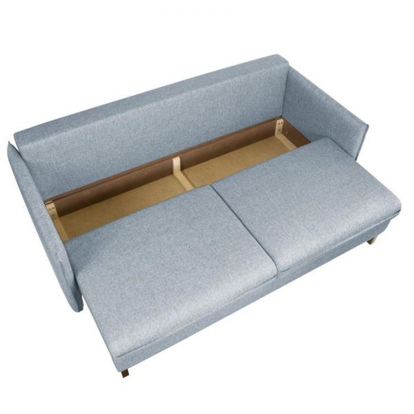 Диван "Матис" с подлокотниками, ткань рогожка AZURE