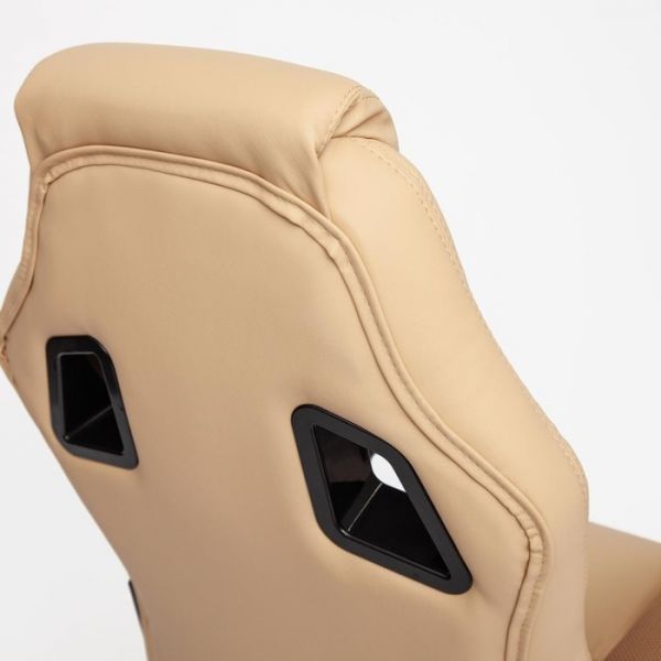 Кресло DRIVER экокожа/ткань бежевый/бронзозый 36-34/21