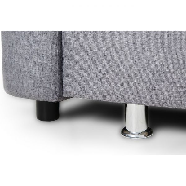 Диван прямой «Гитара», ППУ, еврокнижка, цвет серый / квадро плейн грей