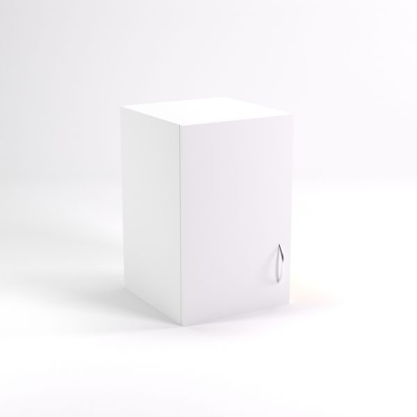 Антресоль однодверная НАШ-6, 383 ? 380 ? 600 мм, белый шагр