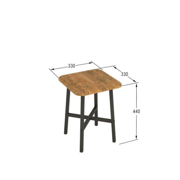 Табурет «Кросс», 330 ? 330 ? 440 мм, цвет дуб американский