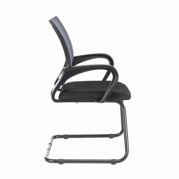 Кресло для приемных BRABIX "Fly CF-100", серое/черное, 532089