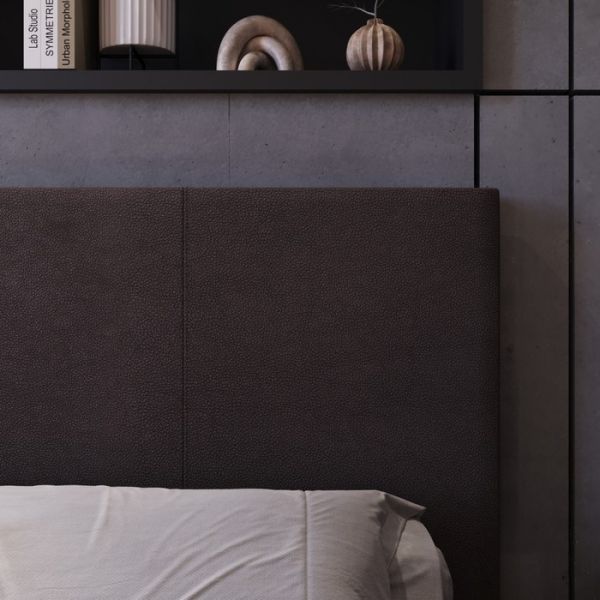 Кровать «Атриум New» с ПМ, 1400 ? 2000 мм, ЭКО деревянный каркас, 1 ящик, цвет шоколад