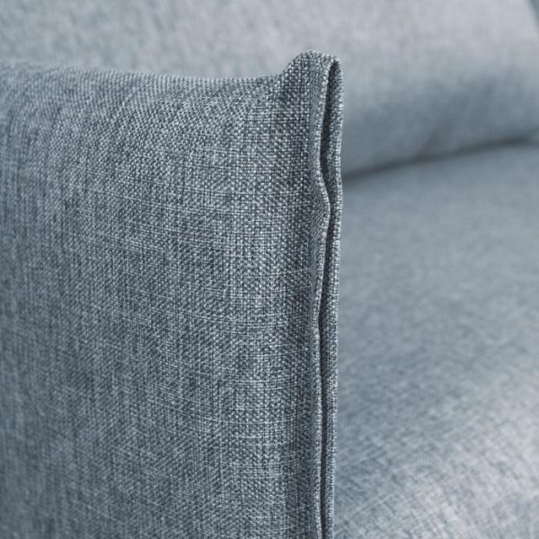 Диван "Матис" с подлокотниками, ткань рогожка AZURE